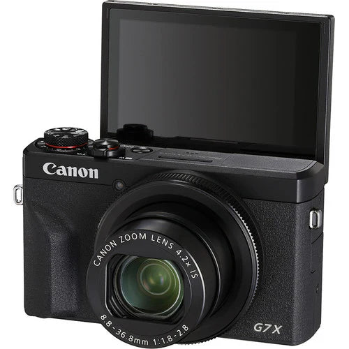 Canon PowerShot G7 X Mark III Digital Camera (Black)| 20.1MP 4K Vlogging Camera with Wi-Fi & Bluetooth