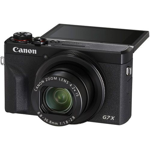 Canon PowerShot G7 X Mark III Digital Camera (Black)| 20.1MP 4K Vlogging Camera with Wi-Fi & Bluetooth
